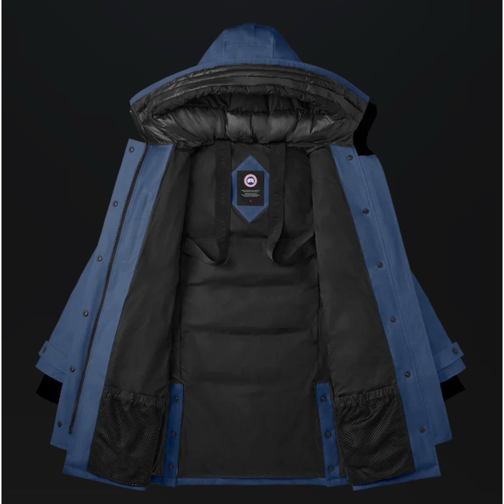 Canada Goose Shelburne parka CR color Ozone Blue 3802W - Picture 6 of 8